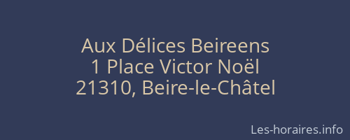 Aux Délices Beireens
