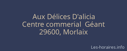 Aux Délices D'alicia
