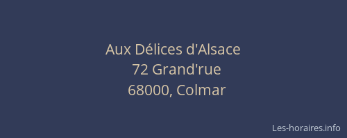 Aux Délices d'Alsace