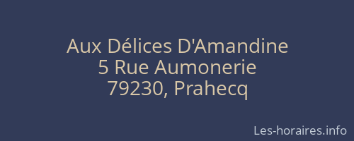 Aux Délices D'Amandine