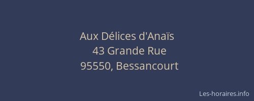 Aux Délices d'Anaïs