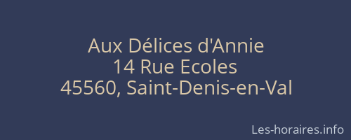 Aux Délices d'Annie