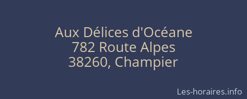 Aux Délices d'Océane