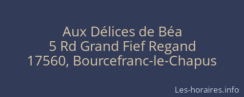 Aux Délices de Béa