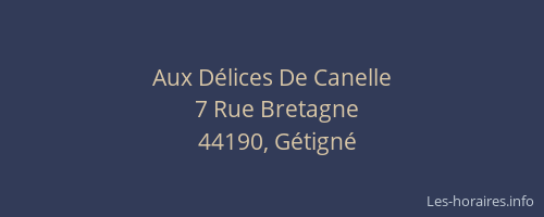 Aux Délices De Canelle