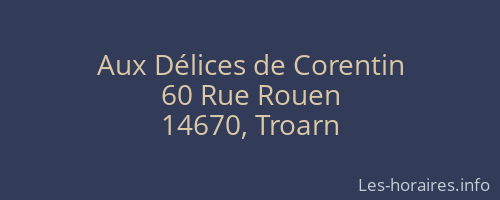 Aux Délices de Corentin