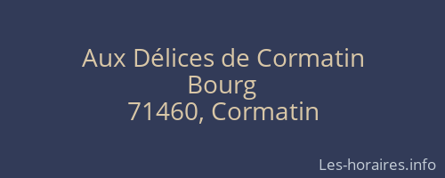 Aux Délices de Cormatin