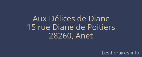 Aux Délices de Diane