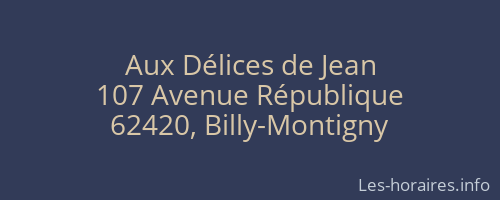 Aux Délices de Jean