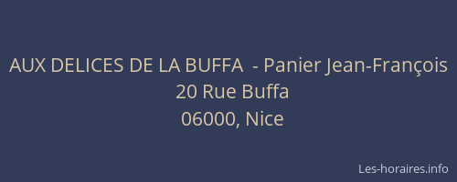 AUX DELICES DE LA BUFFA  - Panier Jean-François