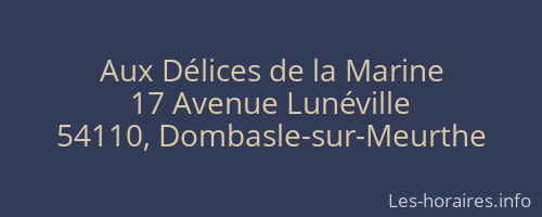 Aux Délices de la Marine