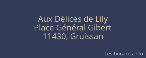 Aux Délices de Lily