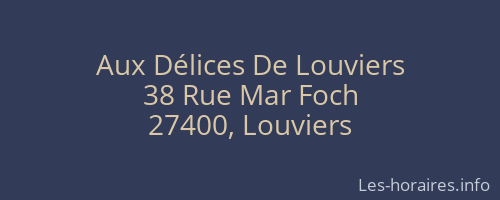 Aux Délices De Louviers