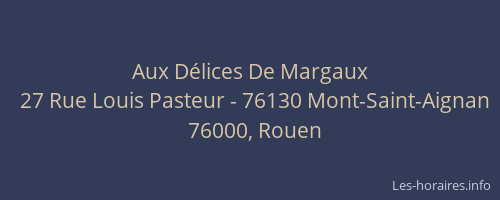 Aux Délices De Margaux