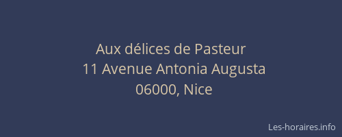 Aux délices de Pasteur