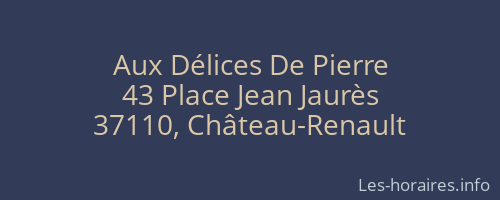 Aux Délices De Pierre