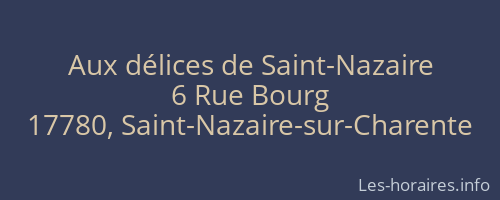 Aux délices de Saint-Nazaire