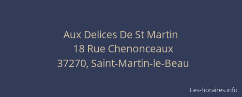 Aux Delices De St Martin