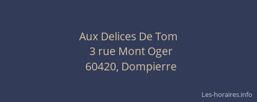 Aux Delices De Tom