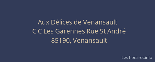 Aux Délices de Venansault