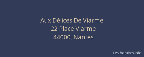 Aux Délices De Viarme