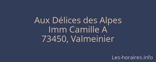 Aux Délices des Alpes