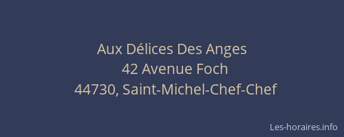 Aux Délices Des Anges