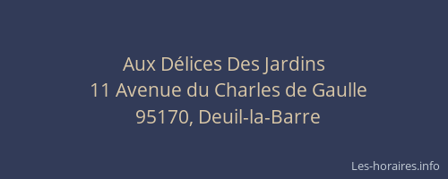 Aux Délices Des Jardins