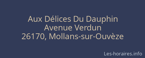 Aux Délices Du Dauphin