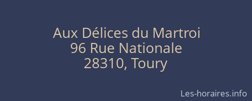 Aux Délices du Martroi