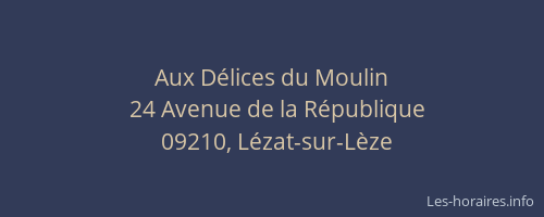 Aux Délices du Moulin