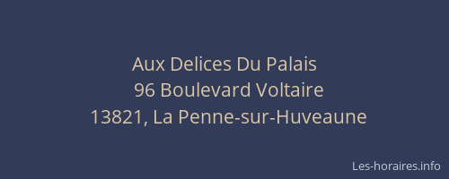 Aux Delices Du Palais