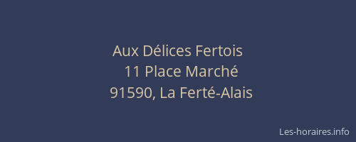 Aux Délices Fertois