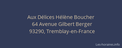 Aux Délices Hélène Boucher