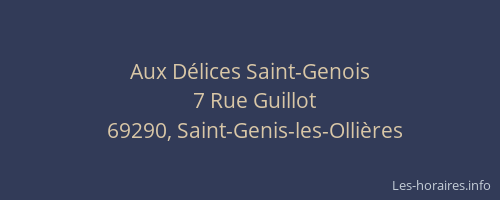 Aux Délices Saint-Genois