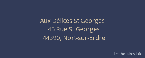 Aux Délices St Georges