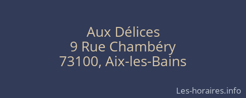 Aux Délices