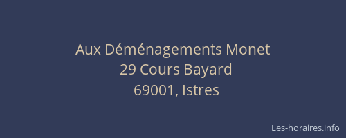 Aux Déménagements Monet