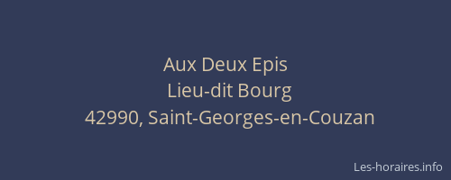 Aux Deux Epis