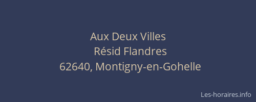 Aux Deux Villes