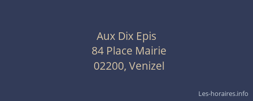 Aux Dix Epis