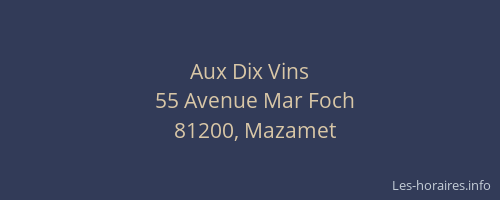 Aux Dix Vins