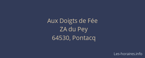 Aux Doigts de F&eacute;e