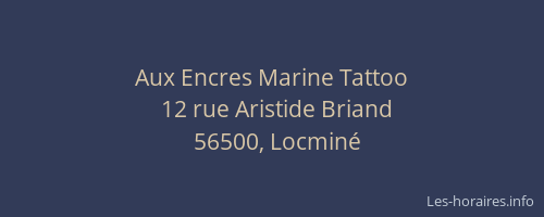 Aux Encres Marine Tattoo
