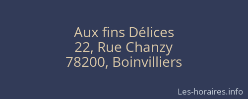 Aux fins Délices