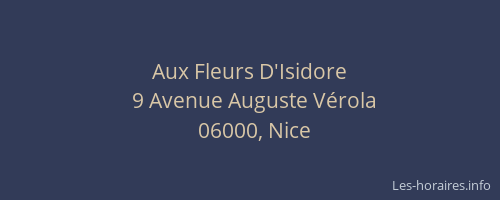 Aux Fleurs D'Isidore