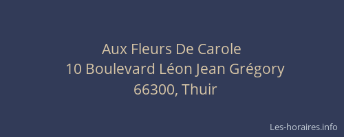 Aux Fleurs De Carole
