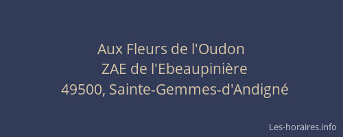 Aux Fleurs de l'Oudon