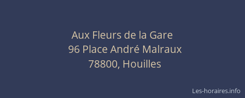 Aux Fleurs de la Gare