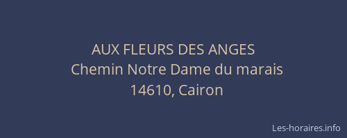 AUX FLEURS DES ANGES